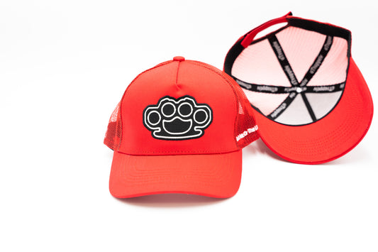 RED EMBLEM TRUCKER